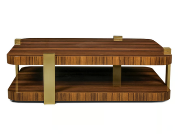 TWICE - Low rectangular wooden coffee table by JOSÉ LEITE DE CASTRO - view 2